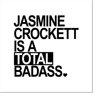 Jasmine Crockett is a total badass - black box Posters and Art